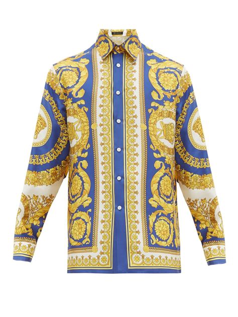 fake versace silk shirt|versace silk shirts for cheap.